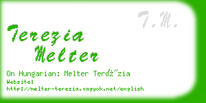 terezia melter business card